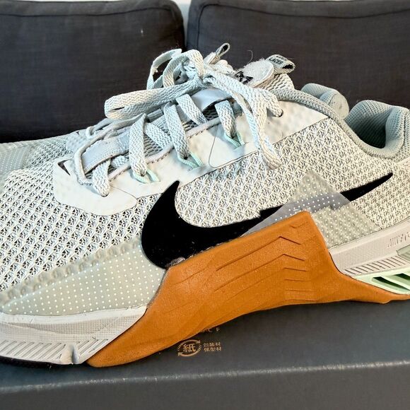 Nike Metcon 7 Light Silver Desert Ochre Training Shoes CZ8281-003 Men's Size 9 - Picture 10 of 12